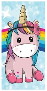 מגבת מעוצבת בדמות חד קרן מתוקה לחוף/ים/מקלחת/בריכה אנונימה