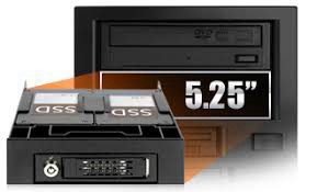 מארז לדיסק חיצוני נייד   Icy Dock Dual Bay 5.25+3.5" Floppy+2.5" Convert Bracket