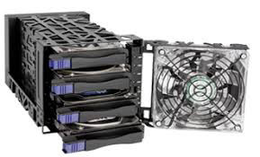 מארז לדיסק חיצוני נייד   USB3.0 & eSATA to 4*3.5"