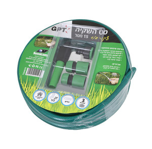 צינור השקייה "1/2 +מחברים 15 מטר GPT TOHO15