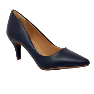 נעלי סירה עקב בצבע כחול כהה36-41 RENATA MELLO