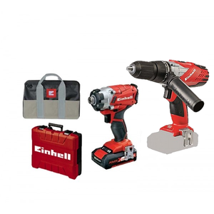 סט אימפקט + מברגה רוטטת 18V מבית Einhell