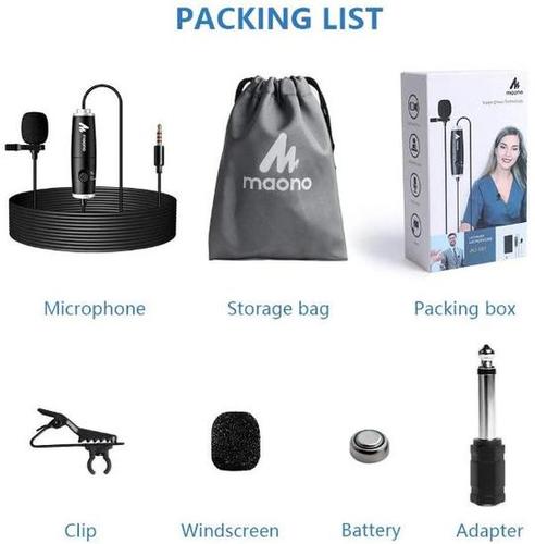 מיקרופון דש מקצועי בתצורת אומני MAONO-AU-101