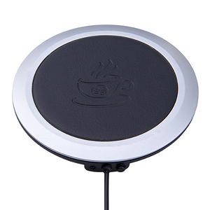 פלטת חימום חשמלית לכוס שתייה גימור דמוי עור גימיק מתנות