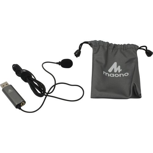 מיקרופון דש למחשב בחיבוריות usb עם יציאת אזניות מובנית MAONO AU-411