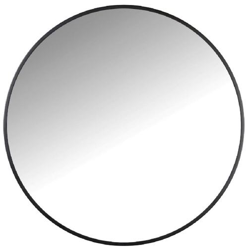 מראה מעוצבת, צבע שחור קוטר 80 ס