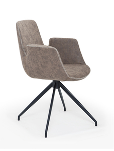 מרקש כסא המתנה מעוצב שלד רגל מרכזית מתכת שחורה מושב בד מיליון כסאות