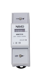 מונה לפס דין חד פאזי 2 מודול, ספרות NSK7216-1P, 50A ניסקו