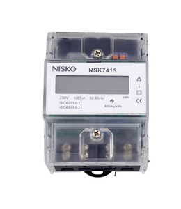 מונה לפס דין חד פאזי 4 מודול, ספרות NSK7416-1P, 63A ניסקו