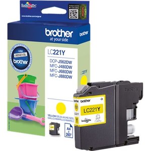 ראש דיו מקורי Brother LC-221Y ink cartridge