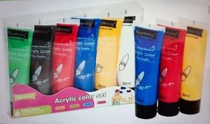 סט 6 שפורפרות צבעי אקריליק 30 מ"ל לציור ויצירה