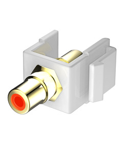 אביזר קיסטון - מחבר RCA אודיו / וידאו סימון לבן ניסקו