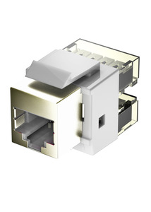 אביזר קיסטון - תקשורת נתונים RJ 45 Cat 5E ניסקו