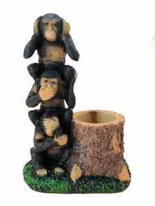 שלישית קופים אנכית עם כוס לעטים Manhattan