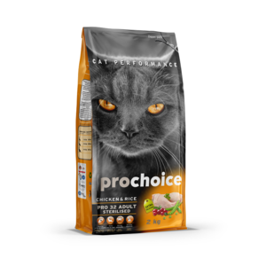 פרו צ'וייס PROCHOICE עוף ואורז מסורסים 2 ק"ג