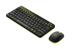 סט מקלדת ועכבר מולטי אלחוטי Logitech MK240 שחור