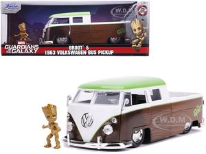 1963Volkswagen Bus Pickup Truck with Groot from Guardians of the Galaxy