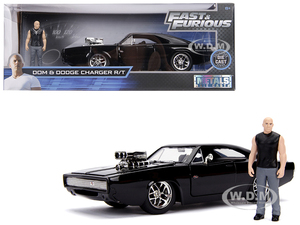 Dodge Charger R/T Black with Dom from "Fast & Furious" Movie