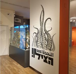 מיצגים בתערוכה במוזיאון הימי בחיפה