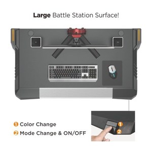 שולחן גיימינג מקצועי LUMI כולל תאורת RGB