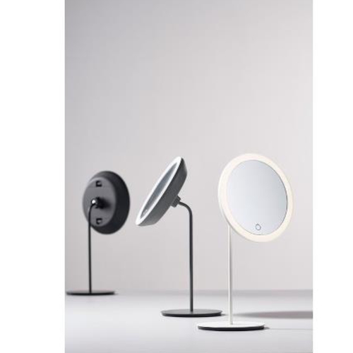 מראה שולחנית Zone מגדילה x5 עם תאורה - שחור 10913