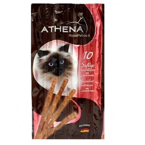 אתנה Athena -סטיק רך לחתול סלמון ופורל-מארז עשירייה