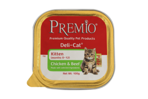פרמיו מעדן לחתלתול-פטה עוף ובקר 100 גרם