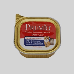 פרמיו מעדן לחתול-נתחי פילה עוף וברווז 100 גרם