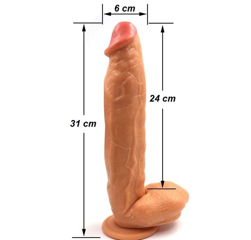 דילדו סיליקון ראליסטיק ענק 33 ס