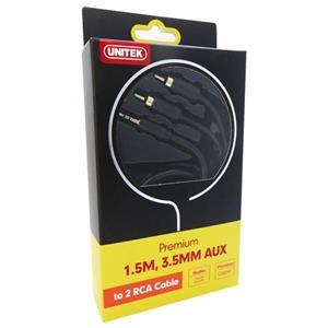 כבל מתאם  Y-C938BK  3.5mm AUX TO 2 RCA 