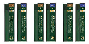 עופרות לעפרון מכני Faber-Castell super polymer