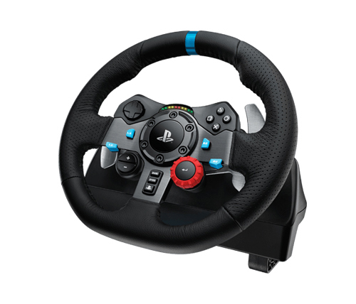 הגה מרוצים לפלייסטיישן ומחשב כולל דוושות Logitech G29 Driving Force אחריות יבואן רשמי שנתיים