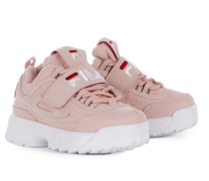 נעלי פילה דיסרפטור לילדים בצבע ורוד FILA Disruptor II in PINK