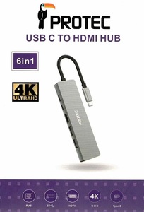 מתאם ( תחנת עגינה ) PROTEC DM189 6 in 1 Multiport  