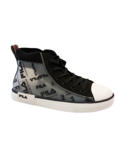 נעלי סניקרס פילה גבוהות | שקוף שחור | 32-37 | FILA 