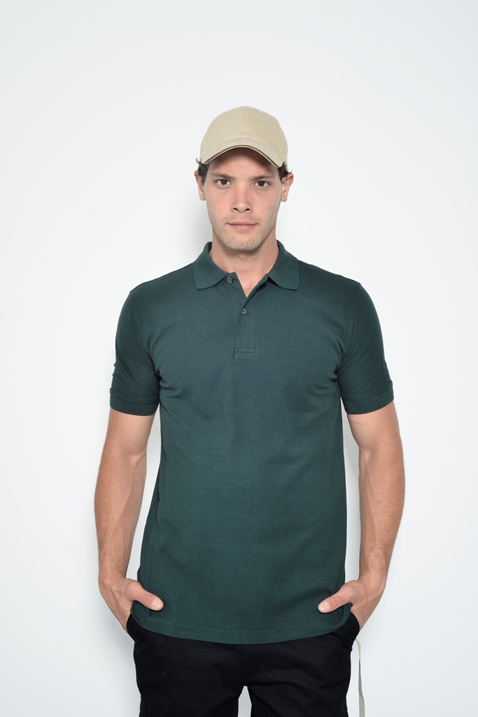 חולצת פולו בייסיק ירוק