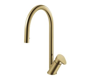 ברז מטבח נשלף גל זהב Wave 305169F15 Pull Down