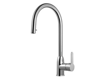 ברz מטבח נשלף 2 מצבי זרימה שחור מט קליר Pull Down Clear 305368OP חמת  HAMAT