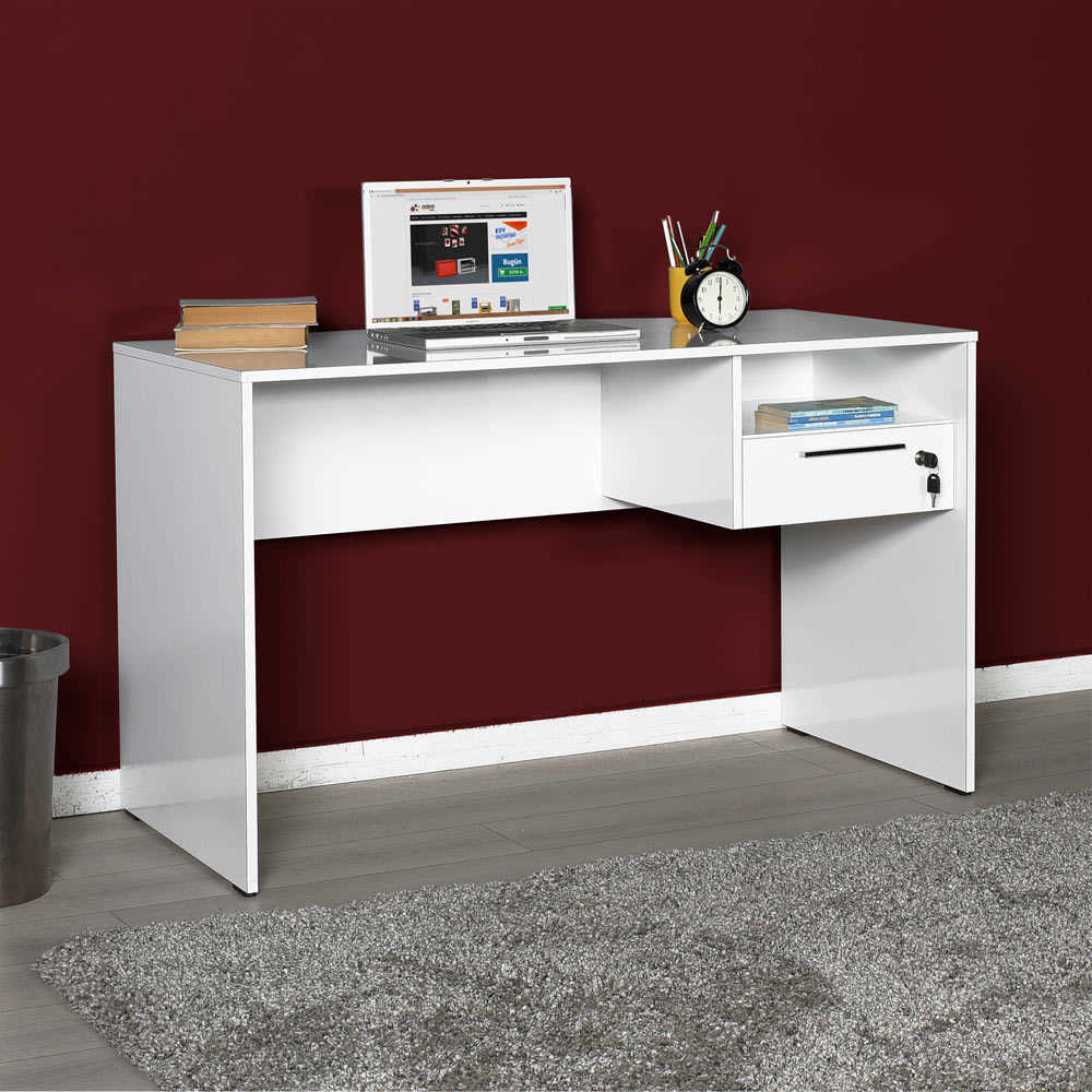 שולחן מחשב איכותי דגם דנה לבן