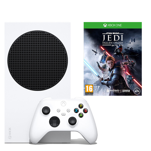 XBOX SERIES S 512GB כולל המשחק STAR WARS JEDI FALLEN ORDER - אחריות יבואן רשמי מיקרוסופט ישראל