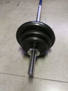 סט משקולות 23 ק"ג IRON PUMP איכותי כולל מוט 1.20 מטר + צלחות 2*5 2*2.5 2*1.25