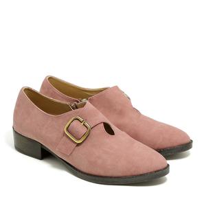 נעלי נשים אוקספורד אבזם בצבע ורוד | 36-42 | MIZU