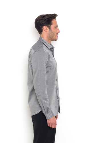 חולצת גבר ג'אקרד תכלת