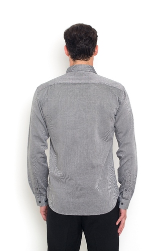 חולצת גבר ג'אקרד תכלת