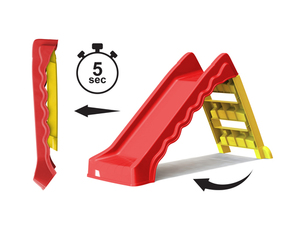 מגלשה מתקפלת צהובה