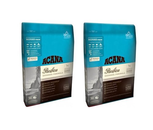 שני שקי אקאנה פסיפיקה דגים - כל שק 11.4 ק