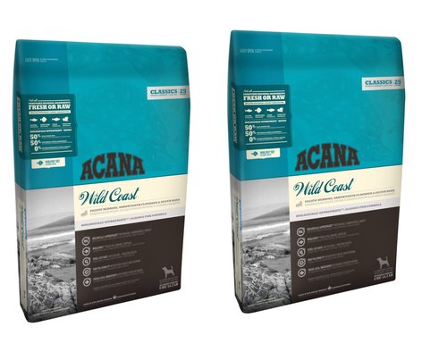 שני שקי אקאנה קלאסיק דגים - כל שק 11.4 ק