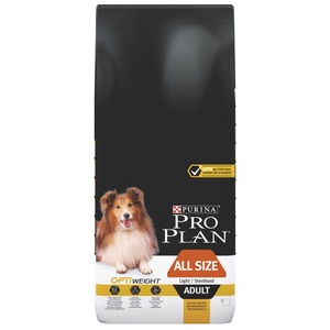 אוכל לכלבים | פרו פלאן - לייט בוגר - עוף ואורז 14 ק