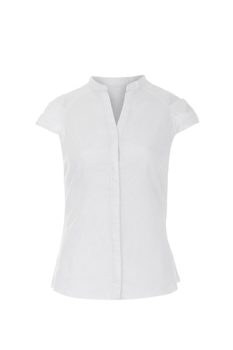 חולצת נשים שרוול קצר ג'קארד 