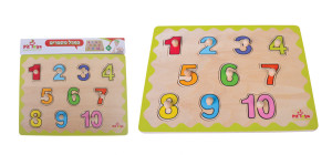 פאזל כפתור פיט  מאחד עד עשר